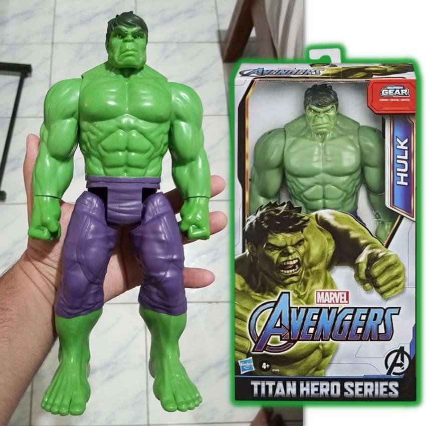 Boneco Vingadores Titan Hero Deluxe Hulk – E7475 – Hasbro na Amazon