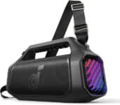 Boom 2 Plus Soundcore da Anker Caixa de Som Portáteis Bluetooth Alto-falante Externo, 140W, 2+2 Canais, BassUp 2.0, 20H de Reprodução, Carregamento Rápido, IPX7, Luzes RGB, Power Bank, Preto na Amazon