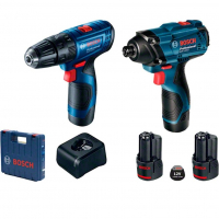 Bosch Kit Parafusadeira Furadeira GSB 120-LI E Chave De Impacto GDR 120-LI 12V Com 1 Carregador, 2 Baterias E 1 Maleta na Amazon