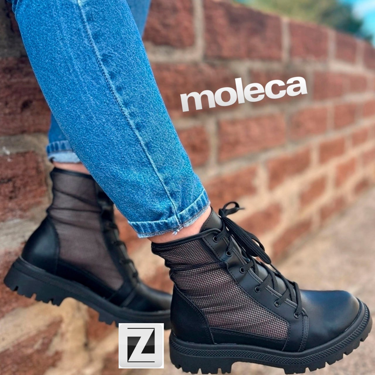Bota Coturno Moleca Cano Médio Feminina na Zattini