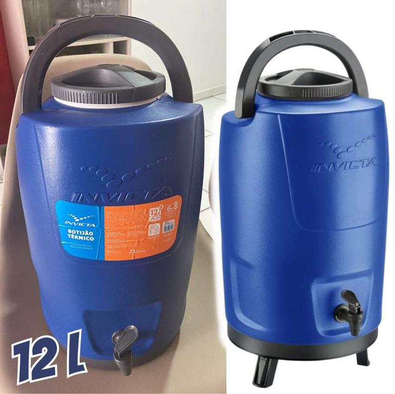 Botijão Térmico 12 Litros Azul Royal na Amazon