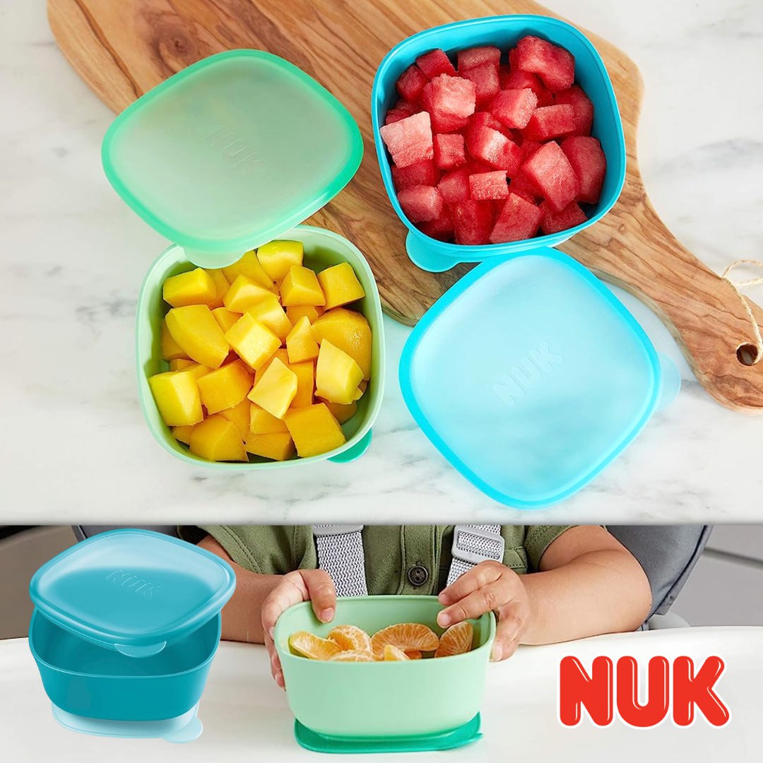 Bowl com Ventosa e Tampa NUK – Neutral 2 Unid. na Amazon