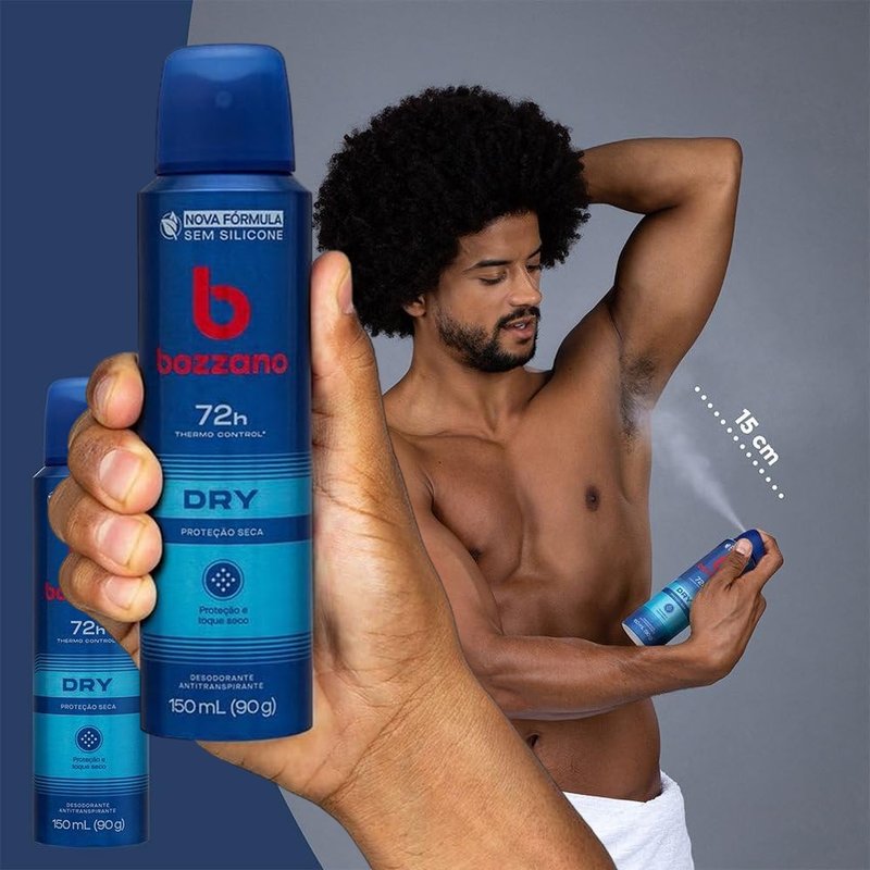 Bozzano Desodorante Aerossol Antitranspirante Masculino Dry 150Ml na Amazon