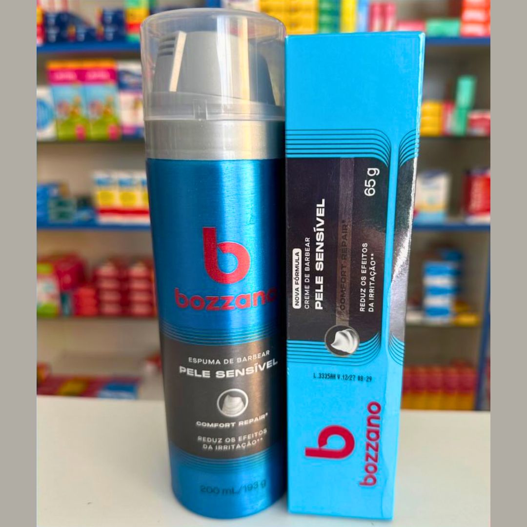 Bozzano Espuma De Barbear Pele Sensível 1 Cinza na Amazon