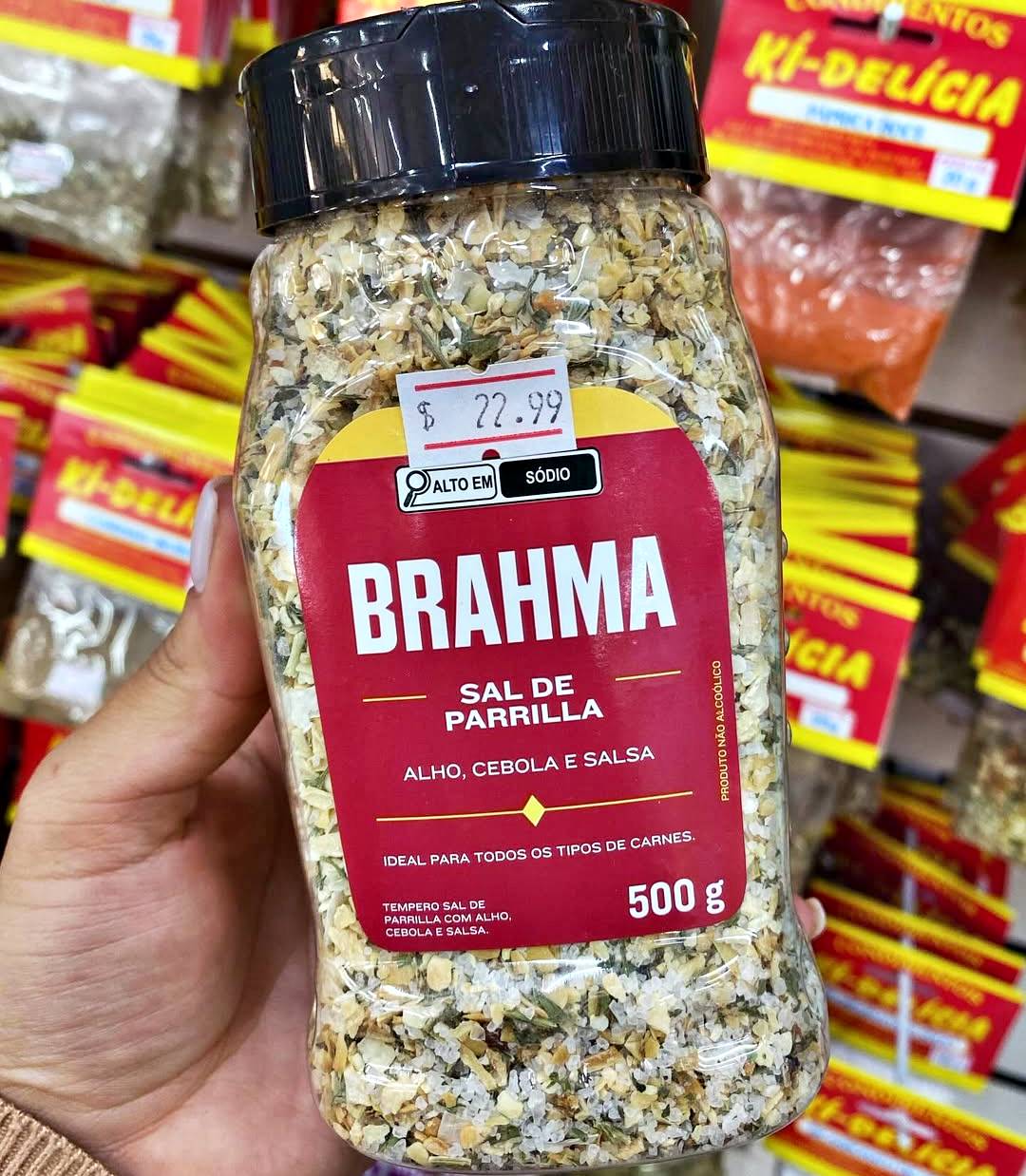 Brahma, Sal de Parrilha com Alho, Cebola & Salsa, 500 Gramas na Amazon