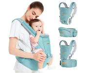 Brastoy Mochilas Canguru Portador Ergonômico Carregador De Bebê 3 Em 1 (Azul Claro) na Amazon