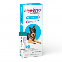 Bravecto® Cães Transdermal 1000mg - Antipulgas E Carrapatos - Cães De 20 A 40kg - 1 Pipeta 3,57ml - MSD Saúde Animal na Amazon