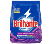 Brilhante Lava-Roupas Em Pó Roupas Brancas e Coloridas Ativo Concentrado Cuidado Total Pacote 1.6Kg na Amazon