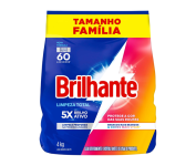 Brilhante Lava-Roupas Em Pó Roupas Brancas e Coloridas Limpeza Total 4 Kg na Amazon