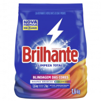 Brilhante Limpeza Total - Lava-Roupas Em Pó, Roupas Brancas E Coloridas, Pacote 1,6kg na Amazon