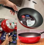 Brinox 7001/365 – Wok Garlic, 24cm, 2,3 Litros, 24 x 7 cm, Vermelho na Amazon