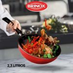 Brinox 7001/365 – Wok Garlic, 24cm, 2.3 Litros, Vermelho na Amazon