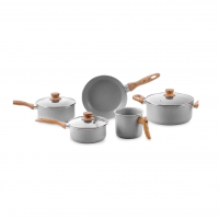 Brinox - Jogo De Panelas 5 Peças Ceramic Life Easy - Cinza na Amazon