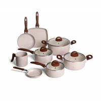 Brinox - Jogo De Panelas 8 Peças Ceramic Life Smart Plus - Vanilla na Amazon