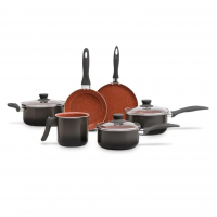 Brinox - Jogo De Panelas Antiaderente Ceramic Life 6 Peças Easy - Carbono na Amazon