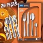 Brinox – Faqueiro Siena 24 Peças – Aço Inox na Amazon