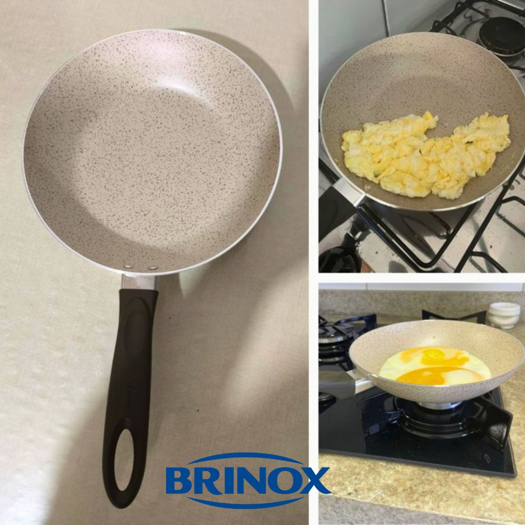 Brinox – Frigideira 20X4Cm 0,8L Ceramic Life Suprema – Vanilla na Amazon