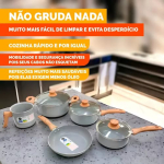 Brinox – Jogo de Panelas 5 Peças Ceramic Life Easy – Cinza na Amazon