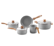 Brinox – Jogo de Panelas 5 Peças Ceramic Life Easy – Cinza na Amazon