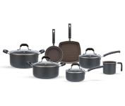 Brinox – Jogo de Panelas Antiaderente Ceramic Life 7 Peças Fine – Cinza na Amazon