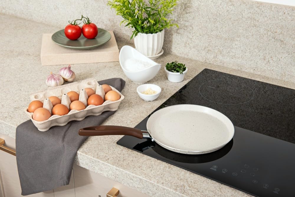 Brinox – Tapioqueira 22cm 500ml Ceramic Life Smart Plus com Fundo de Indução – Vanilla na Amazon