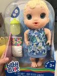 Brinquedo Boneca Baby Alive Hora do Xixi Loira – Com Roupinha removível e acessórios – E0385 – Hasbro na Amazon