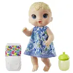 Brinquedo Boneca Baby Alive Hora do Xixi Loira – Com Roupinha removível e acessórios – Hasbro na Amazon