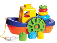 Brinquedo Educativo Barco Didático com Blocos e Ancho, Merco Toys, Multicor na Amazon