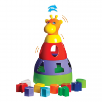 Brinquedo Educativo Girafa Didática Com Blocos Merco Toys, Cores Sortidas, 1 Unidade na Amazon