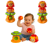 Brinquedo Educativo Joga Bolinha Joaninha Encaixar Monta Desmonta Colorido Brinquedos Para Bebe 1 ano na Amazon