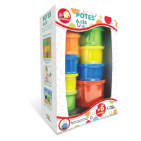 Brinquedo Educativo Potes & Cia, Pais & Filhos, Colorido na Amazon