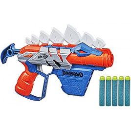 Brinquedo Lança Dardos NERF Dino Stego-Smash com 5 Dardos Oficiais e Porta Dardos F0806 - Hasbro na Amazon