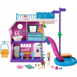 Brinquedo Playset e Mini Boneca Polly Pocket: Caso do Lago da Polly GHY65 - Mattel na Americanas