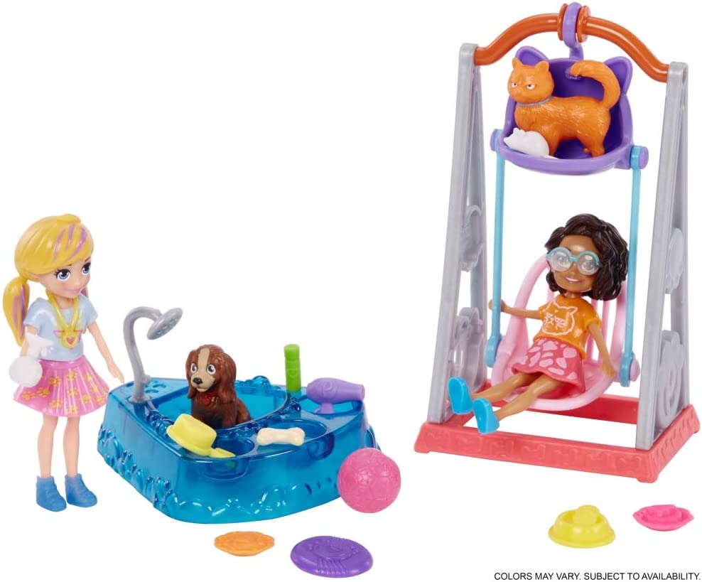 Brinquedo Polly Pocket Hora de Brincar 2 Amigas GFR06 – Mattel na Amazon