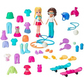 Brinquedo Polly Pocket Polly & Shani Kit Esportivo GGJ50 - Mattel na Amazon