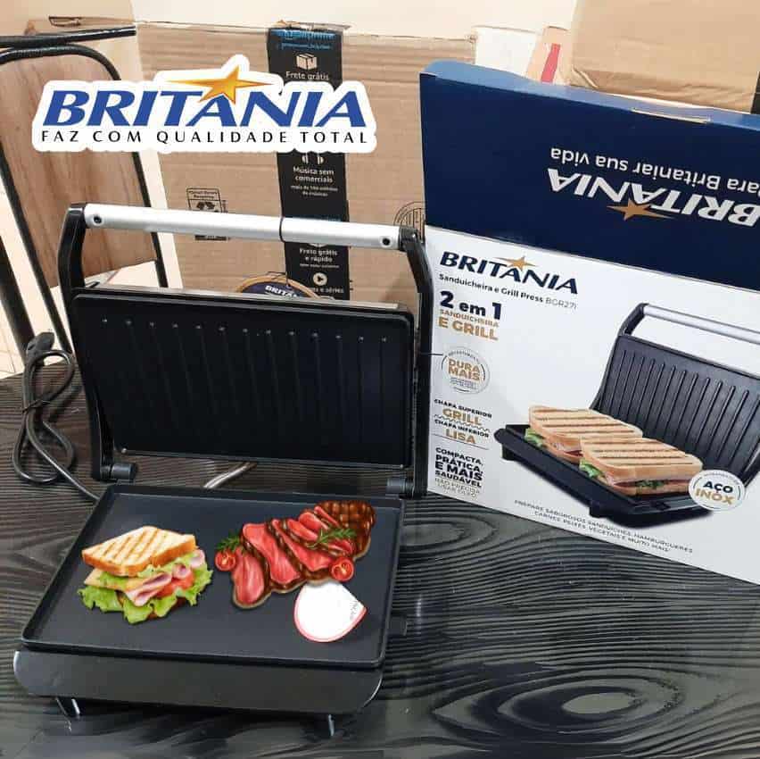 Britânia SANDUICHEIRA E GRILL PRESS 127V, BGR27I na Amazon