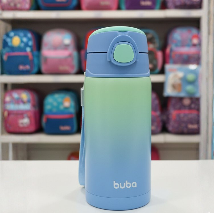 Buba Copo Térmico Parede Dupla Com Canudo – Azul na Amazon