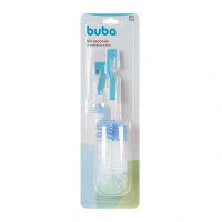 Buba Kit Escova P Mamadeira Azul na Amazon