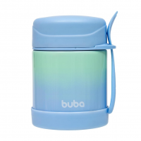 Buba Pote Termico C/Colher Degrade Azul na Amazon