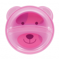 Buba Prato Ursinho Com Divisória Rosa na Amazon