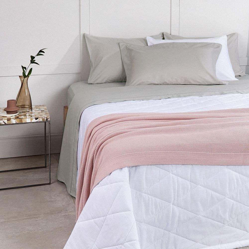 Buddemeyer Jogo de Cama King Percal 180 Fios Basic Percalle 100% Algodão Penteado Bege 4 peças na Amazon