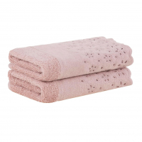 Buddemeyer Jogo De Toalhas Crystal Lavabo Rosa 2 Peças na Amazon