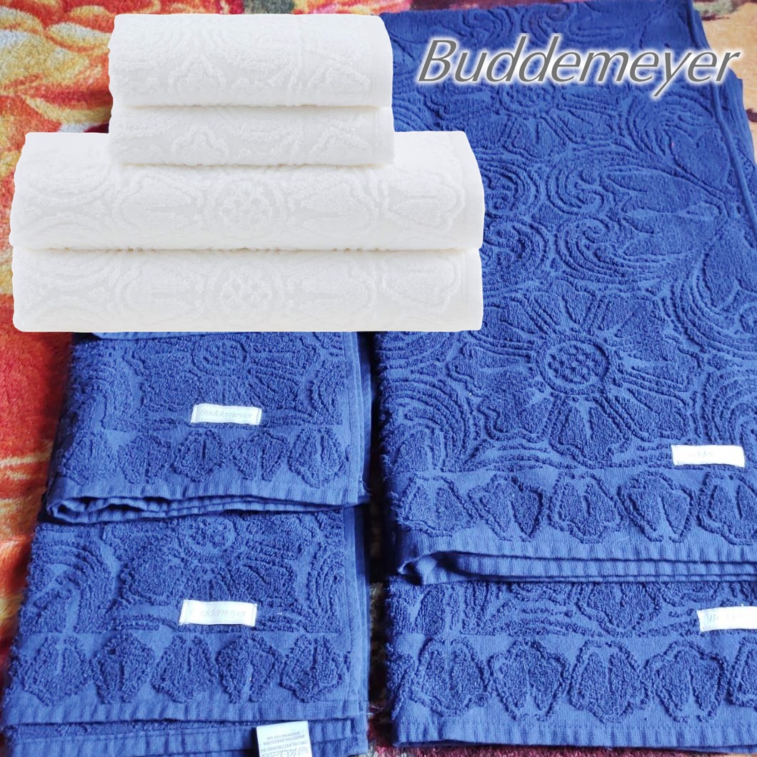Buddemeyer Jogo de toalhas Florentina Banho Azul 5 peças na Amazon