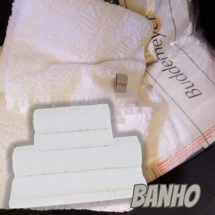 Buddemeyer Jogo de toalhas Florentina Banho Bege 5 peças na Amazon