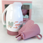 Bule de Café Termic Branco e Rosa 700ml – Sanremo na Magazine Luiza