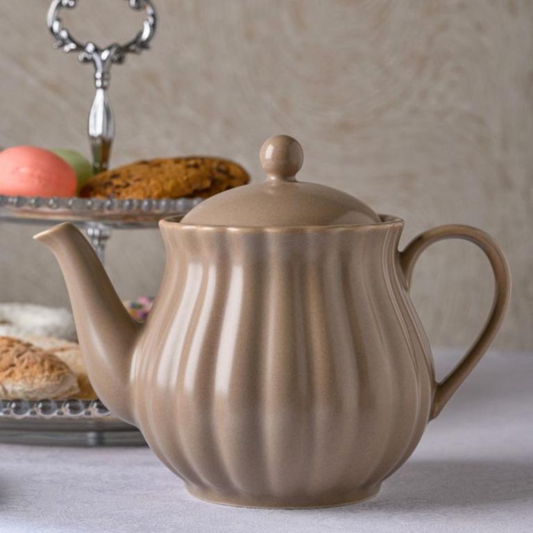 Bule de Chá de Porcelana Pétala Areia Matt 950ml – Wolff na Amazon