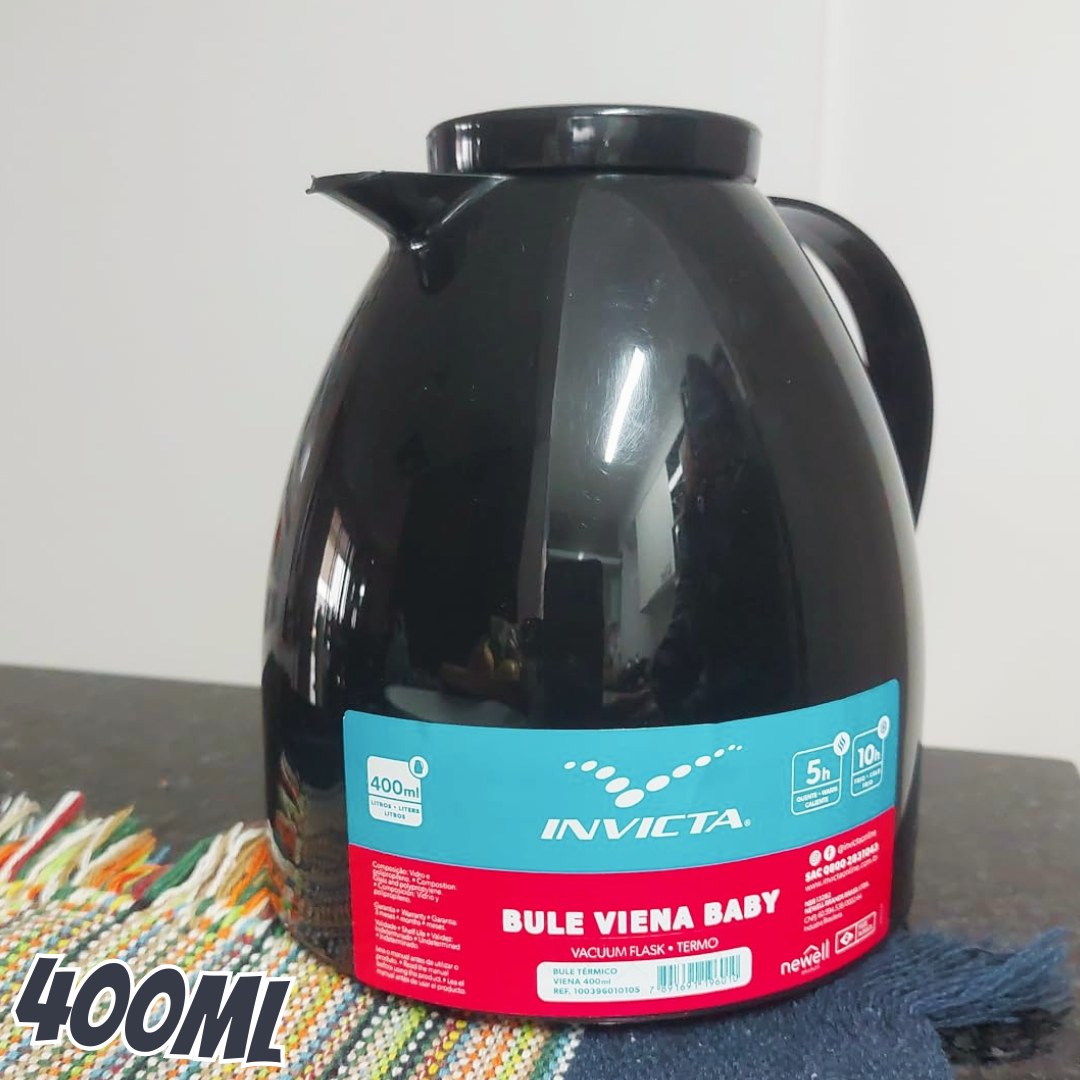 Bule Viena 400ml Preto Invicta na Amazon