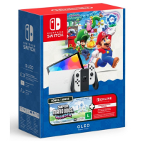Bundle Nintendo Switch OLED + Super Mario Bros. Wonder + 3 Meses De Assinatura Nintendo Switch Online na Amazon