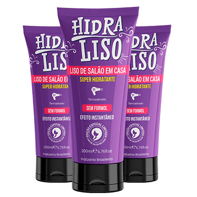 Hidraliso Original - Progressiva de Chuveiro - 3 Frascos Com 200ML