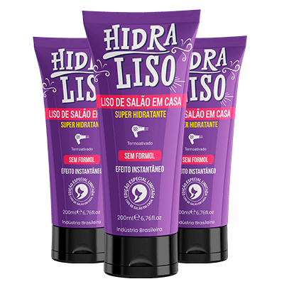 Hidraliso Original - Progressiva de Chuveiro - 200ML - 3 Frascos